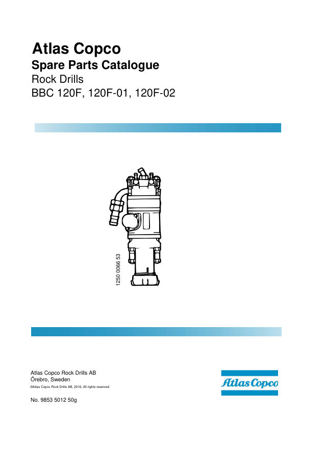 Atlas Copco BBC 120F Hydraulic Rock Drill