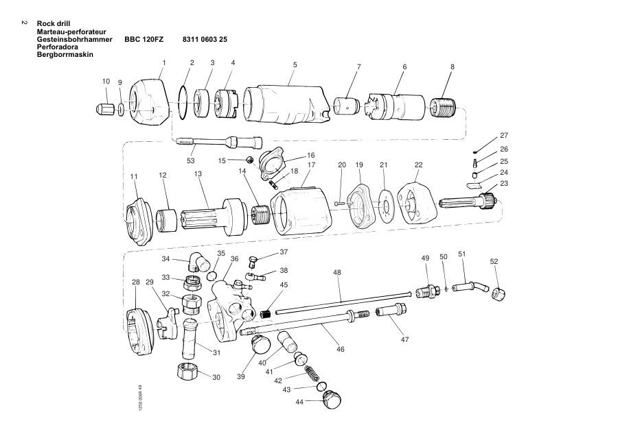 Atlas Copco BBC 120FZ Hydraulic Rock Drill