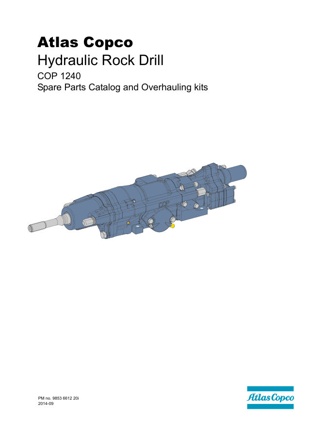 Atlas Copco COP 1240 Hydraulic Rock Drill