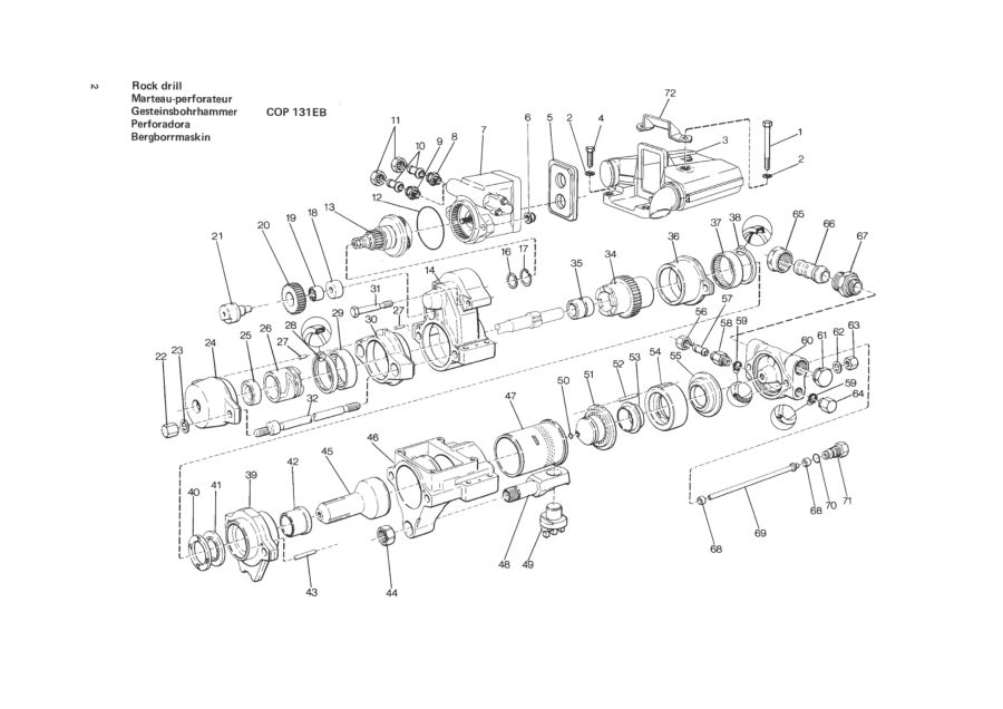 Atlas Copco COP 131EB-EL Hydraulic Rock Drill