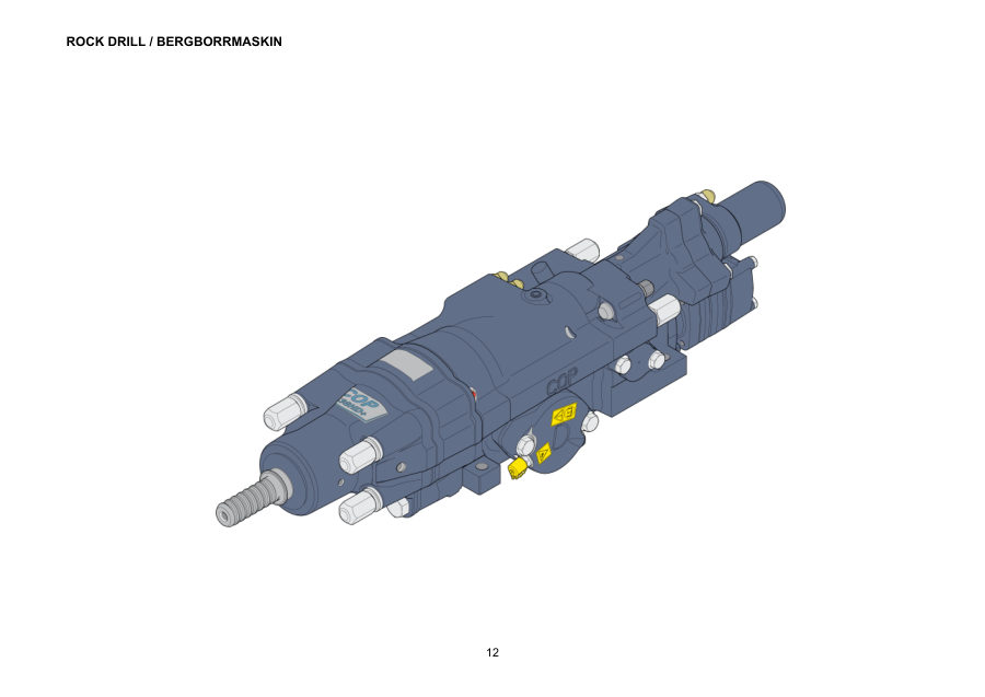 Atlas Copco COP 1638HD+ Hydraulic Rock Drill