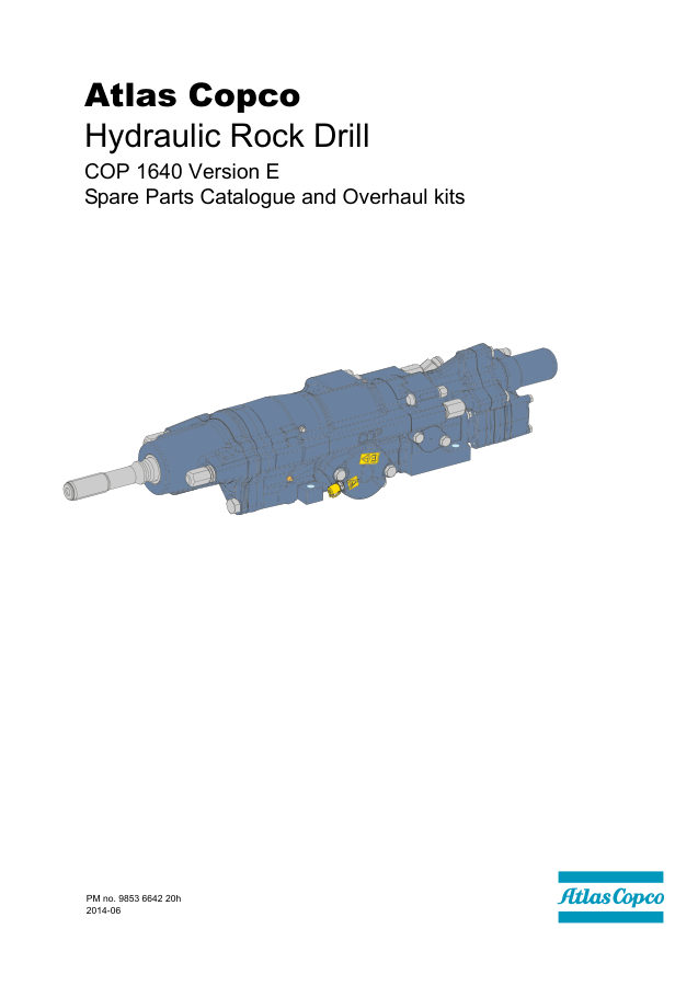 Atlas Copco COP 1640 Hydraulic Rock Drill