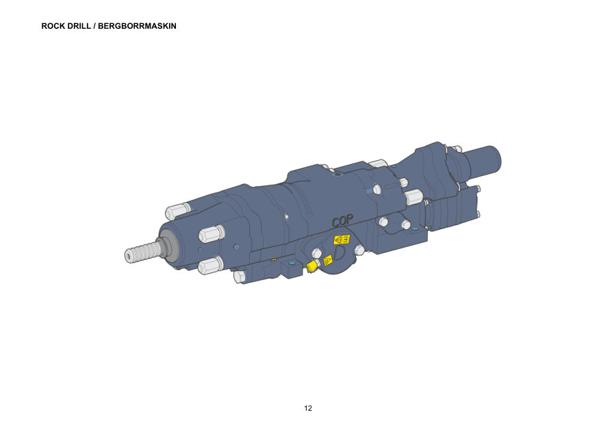 Atlas Copco COP 1838HD+ Hydraulic Rock Drill