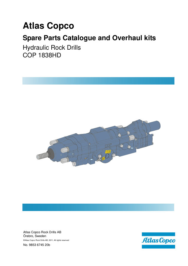 Atlas Copco COP 1838HD Hydraulic Rock Drill