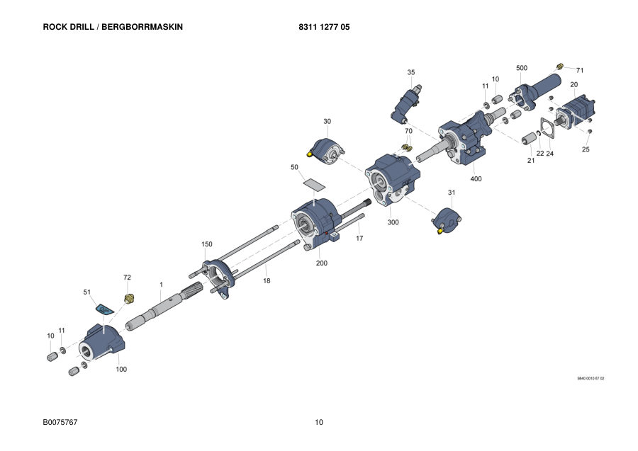 Atlas Copco COP 1840+ Hydraulic Rock Drill