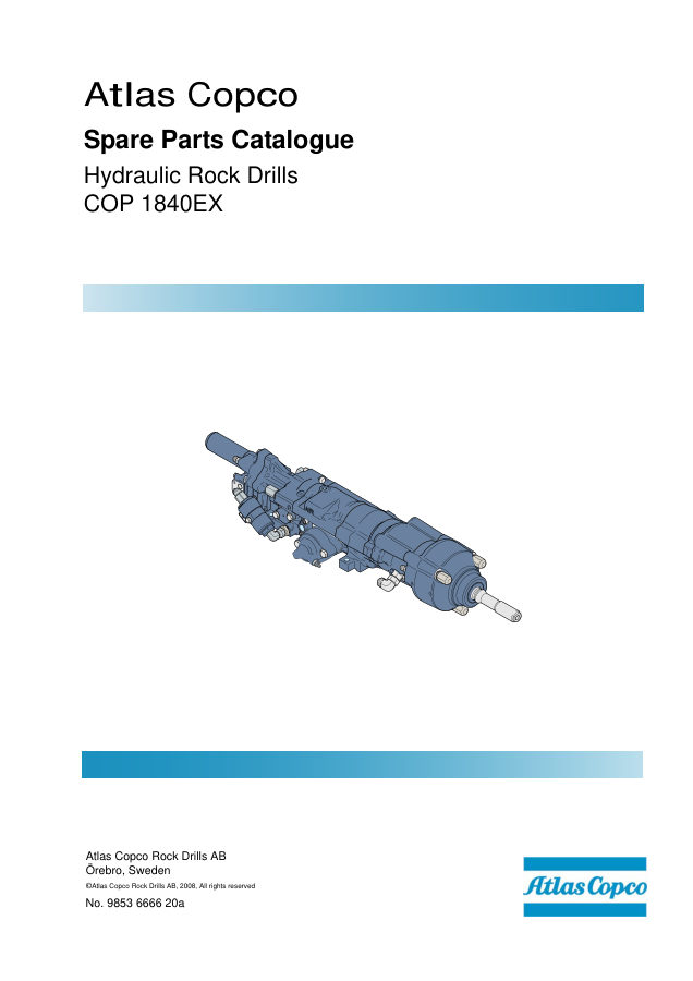 Atlas Copco COP 1840EX Hydraulic Rock Drill