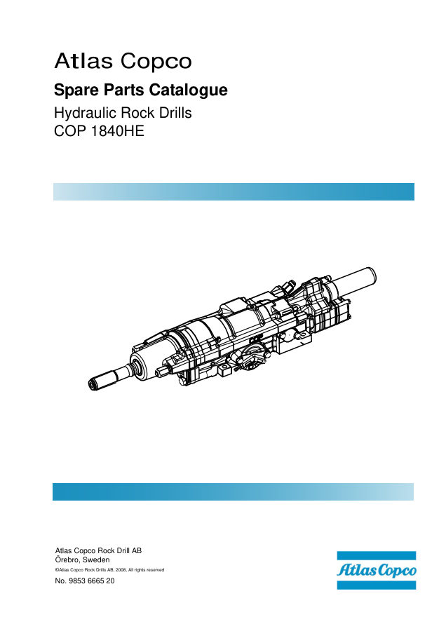 Atlas Copco COP 1840HE Hydraulic Rock Drill