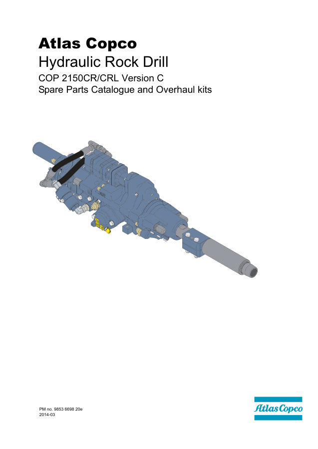 Atlas Copco COP 2150CR-CRL Hydraulic Rock Drill