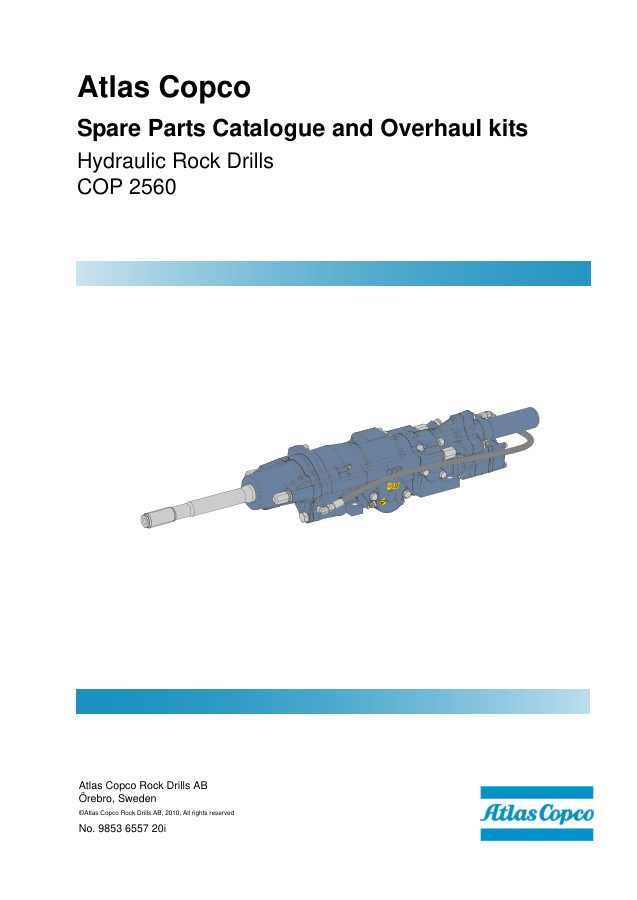Atlas Copco COP 2560 Hydraulic Rock Drill