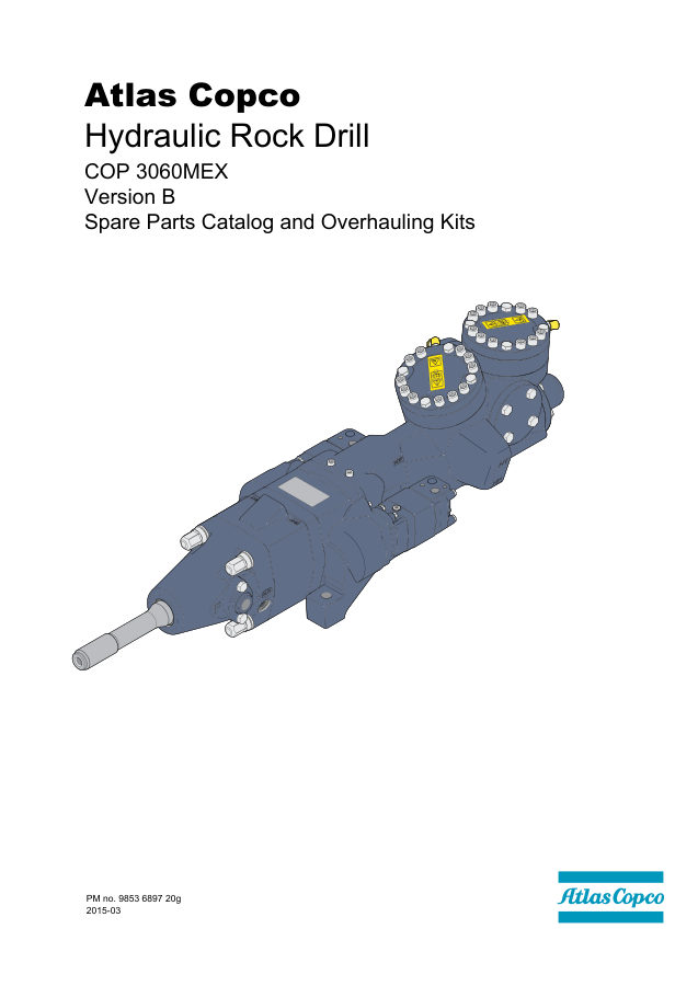 Atlas Copco COP 3060MEX Hydraulic Rock Drill