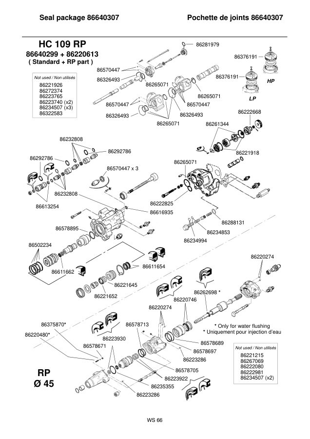 Ingersoll-Rand HC109RP Seal Kit
