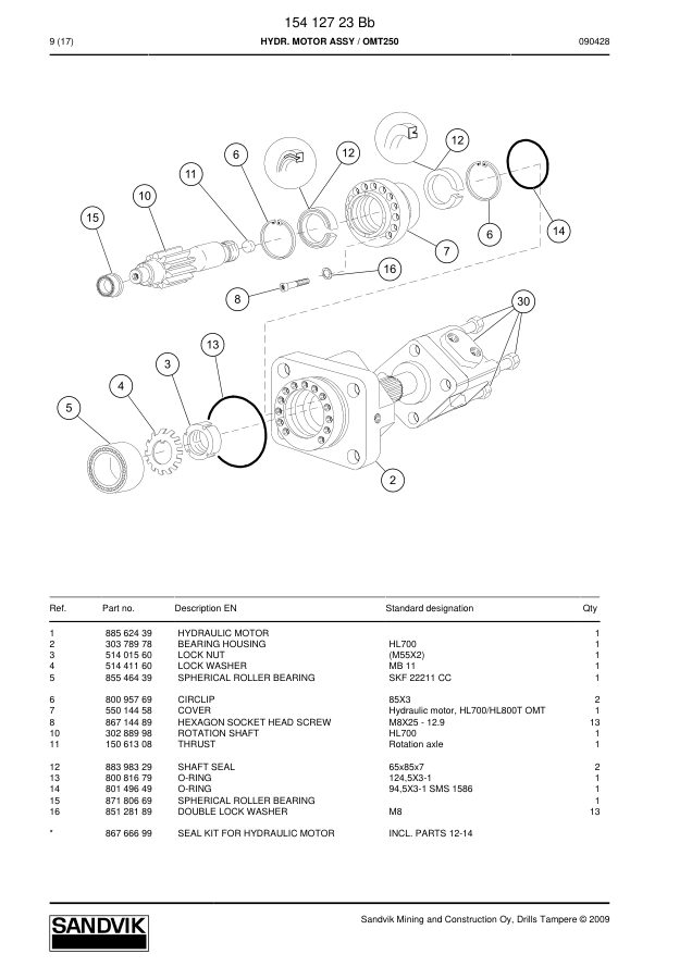 Sandvik HL 650 Hydraulic Rock Drill