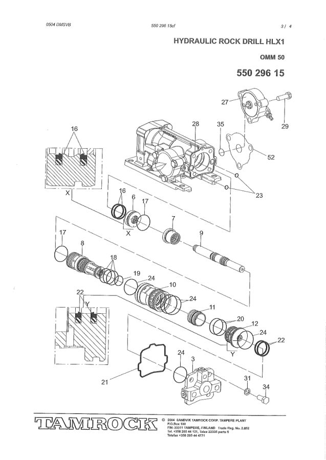 Sandvik HLX 1 Hydraulic Rock Drill